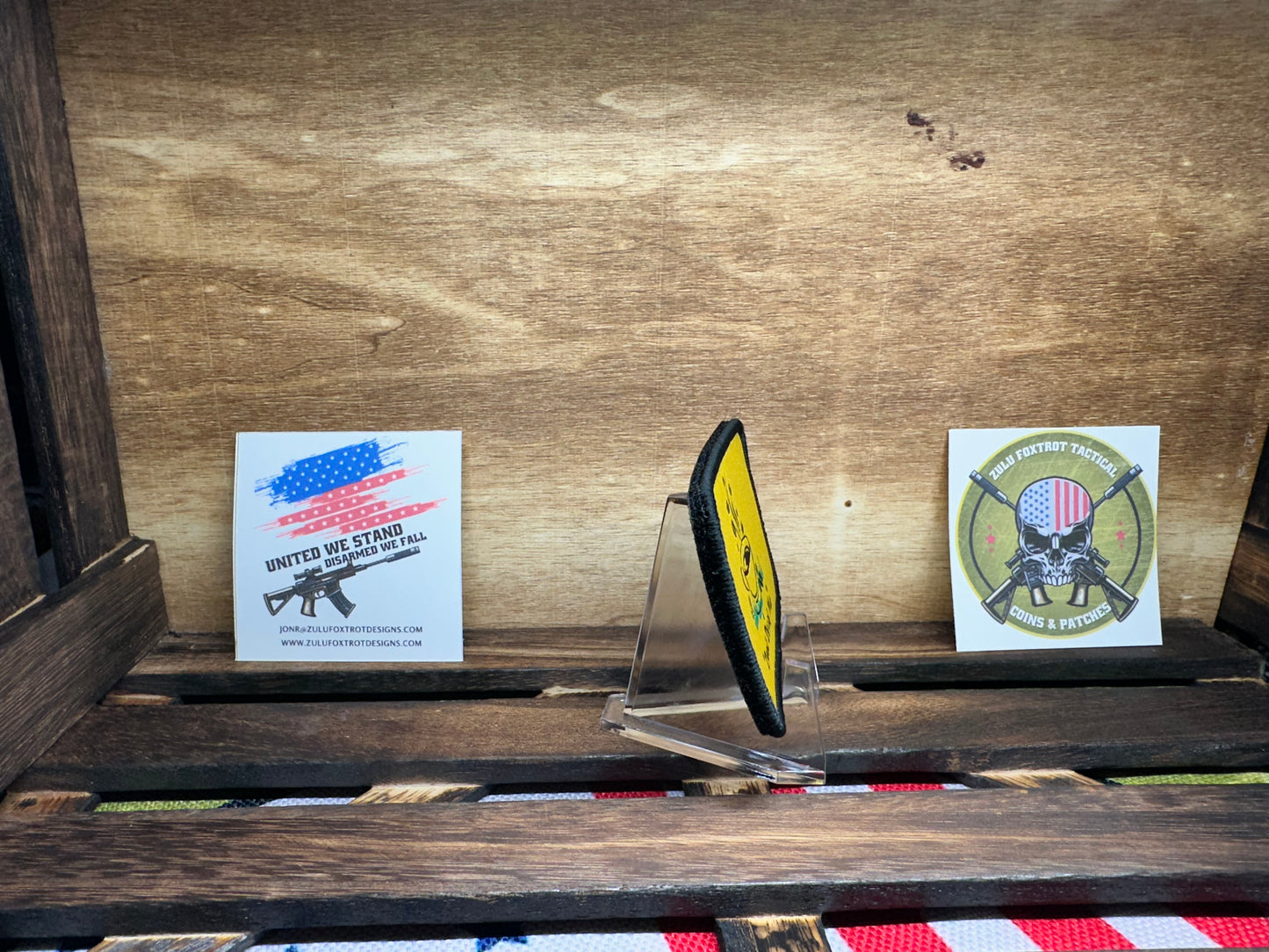 Don’t Decaf me Morale Patch. Coffee Gadsden Velcro