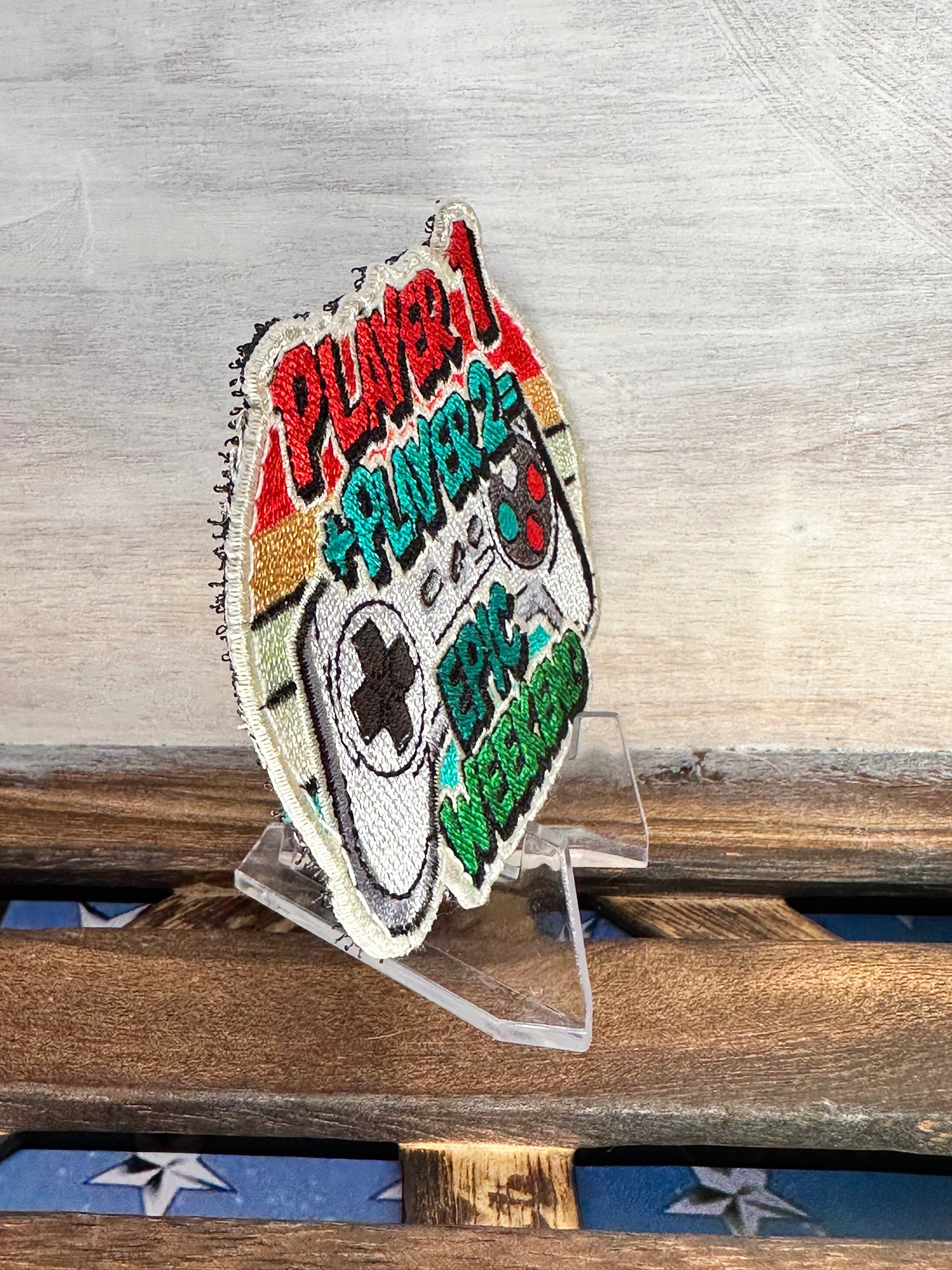 EPIC WEEKEND GAMING PATCH - Retro Gaming, Educational, Hook & Loop