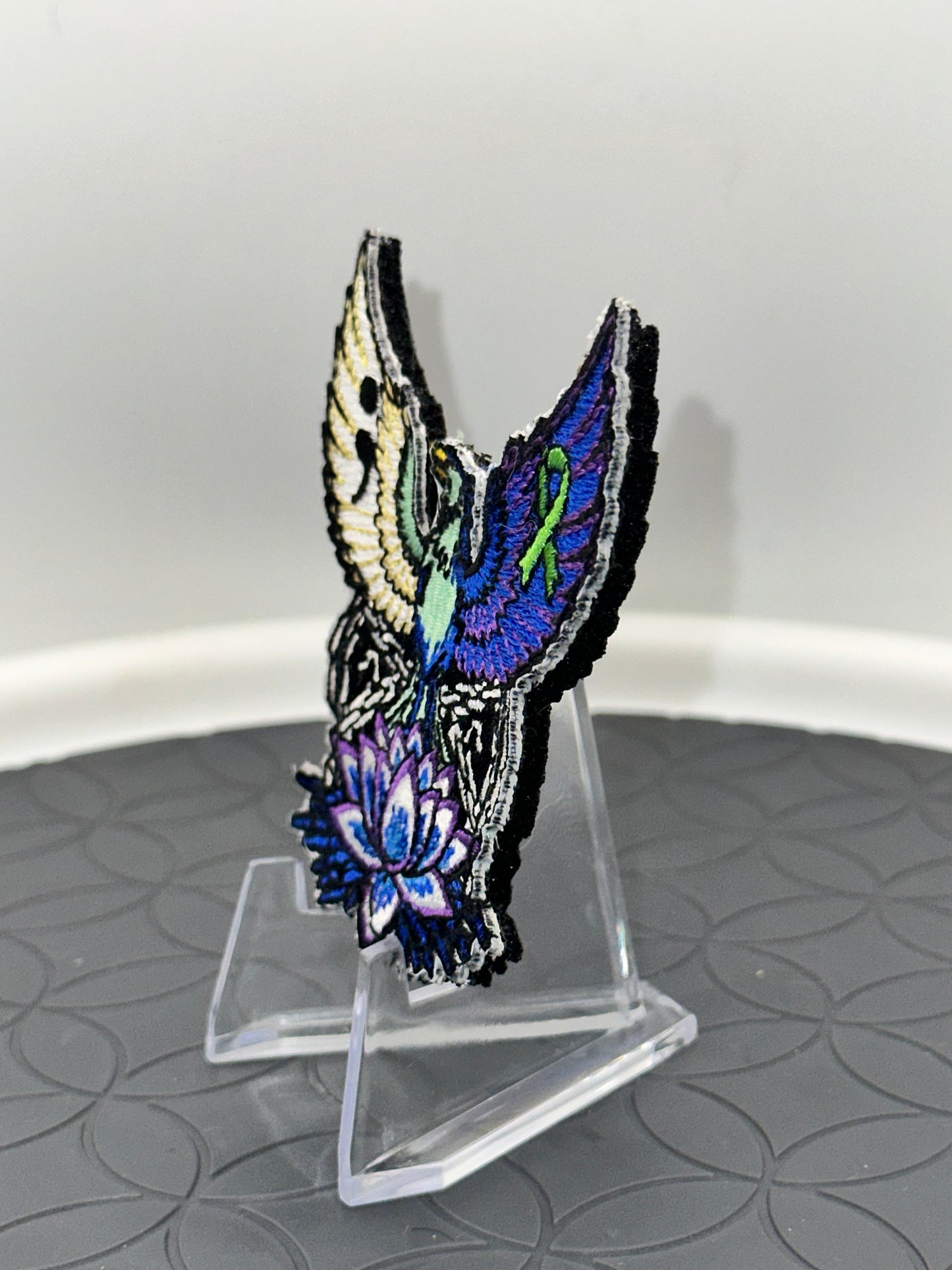 Phoenix Rising Mental Health Awareness Embroidered Patch