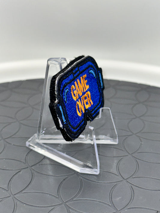"Game Over" VR Goggles Patch | Embroidered Gamer Patch