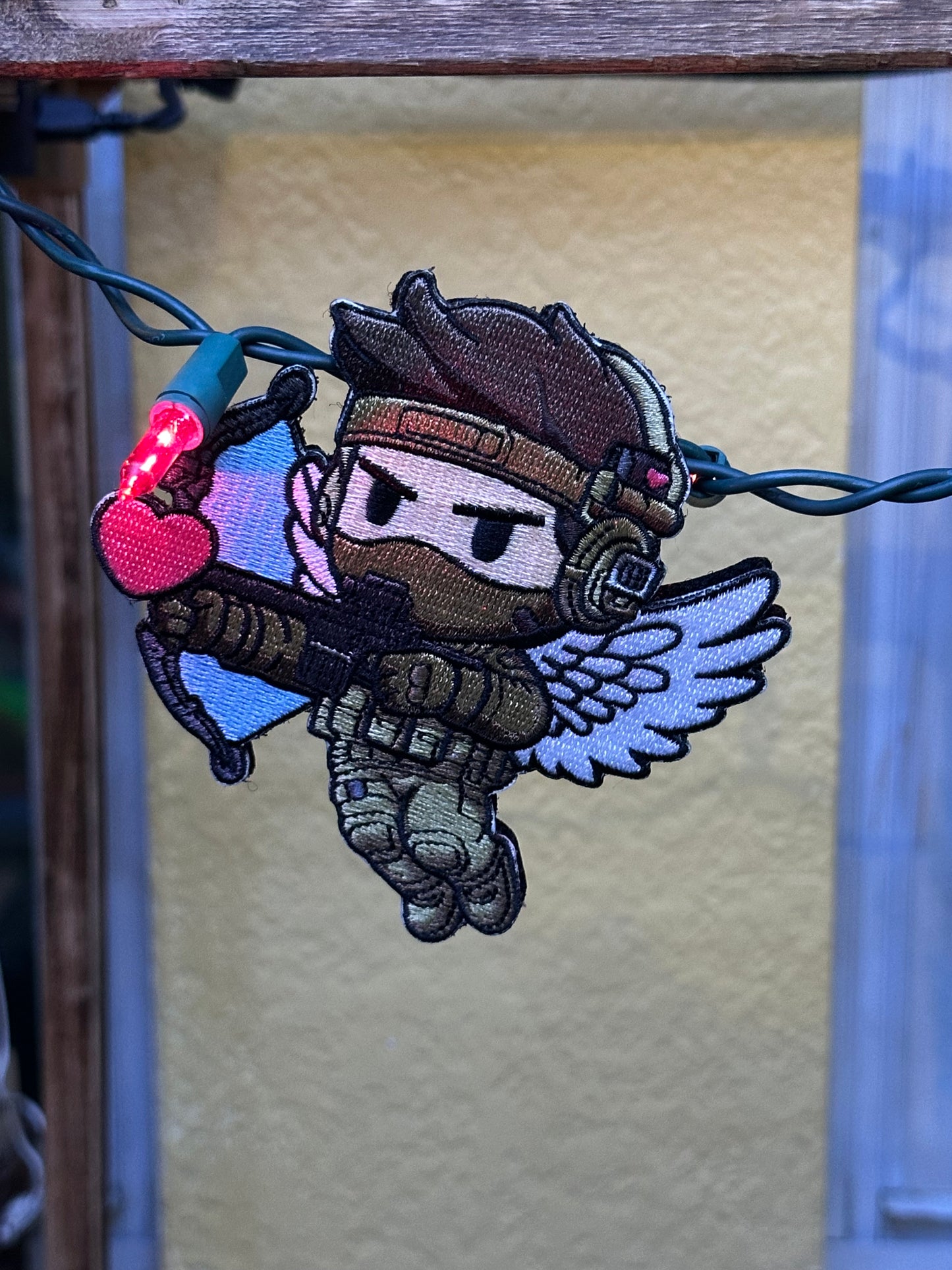 Tactical Cupid Morale Patch, Velcro Valentines Day Patch
