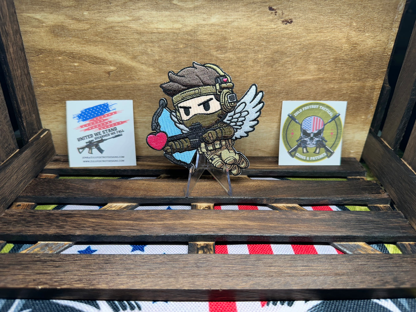 Tactical Cupid Morale Patch, Velcro Valentines Day Patch