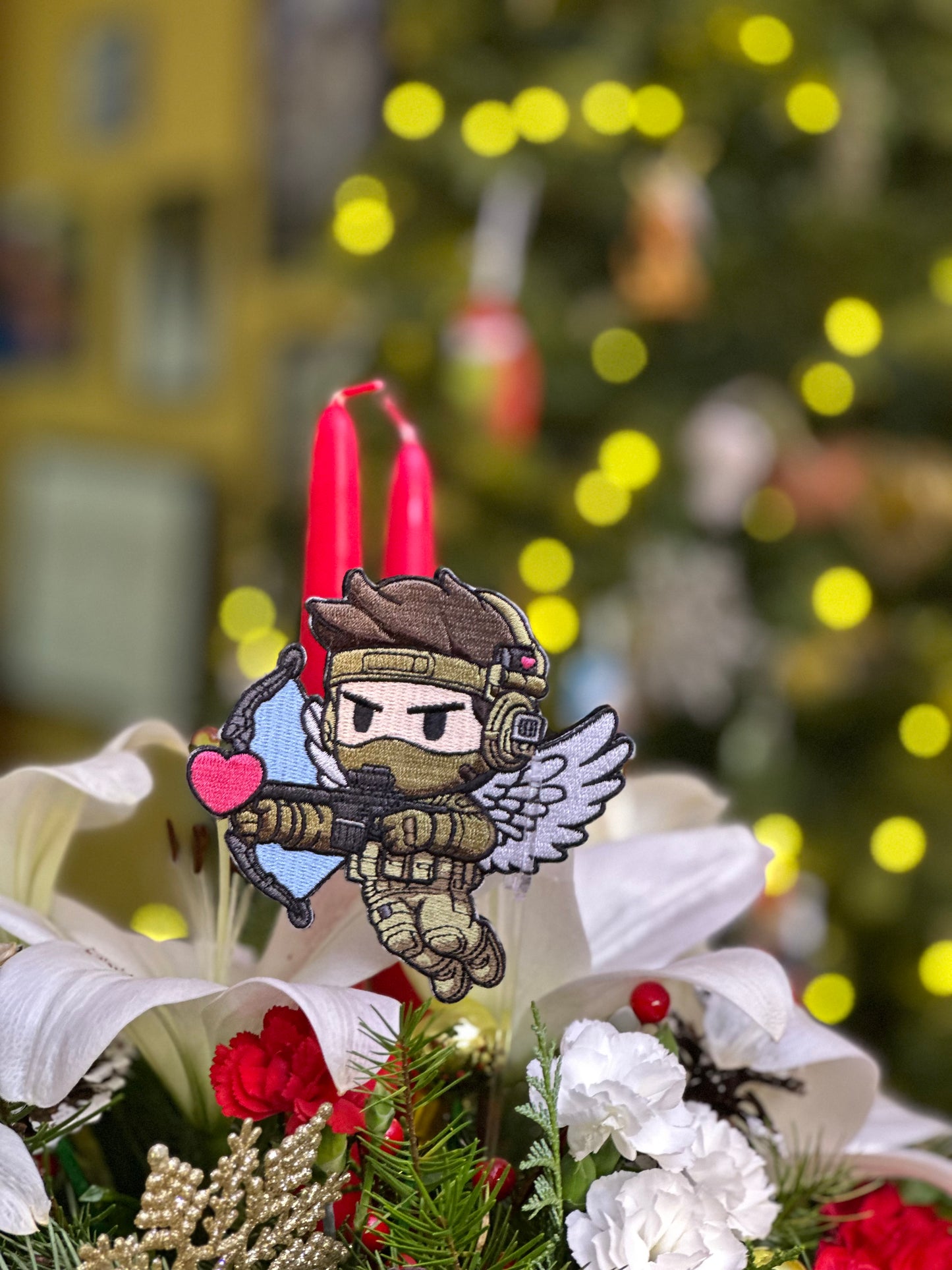 Tactical Cupid Morale Patch, Velcro Valentines Day Patch