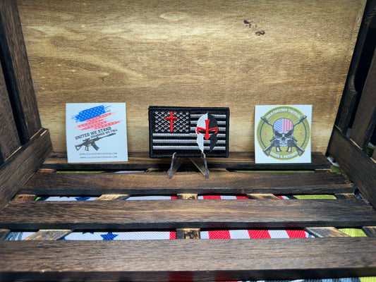 American & Cross Flag morale patch.