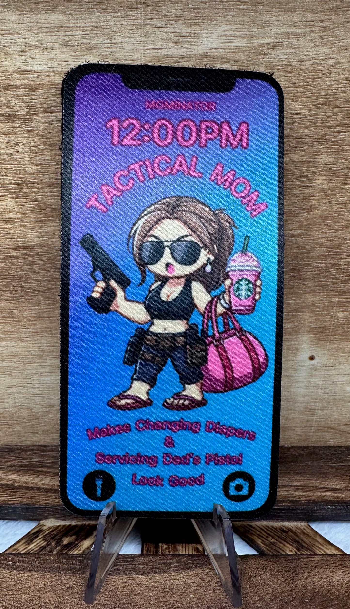 Hilarious 'Tactical Mom' Patch - Mom Humor - Diaper Duty Morale Patch