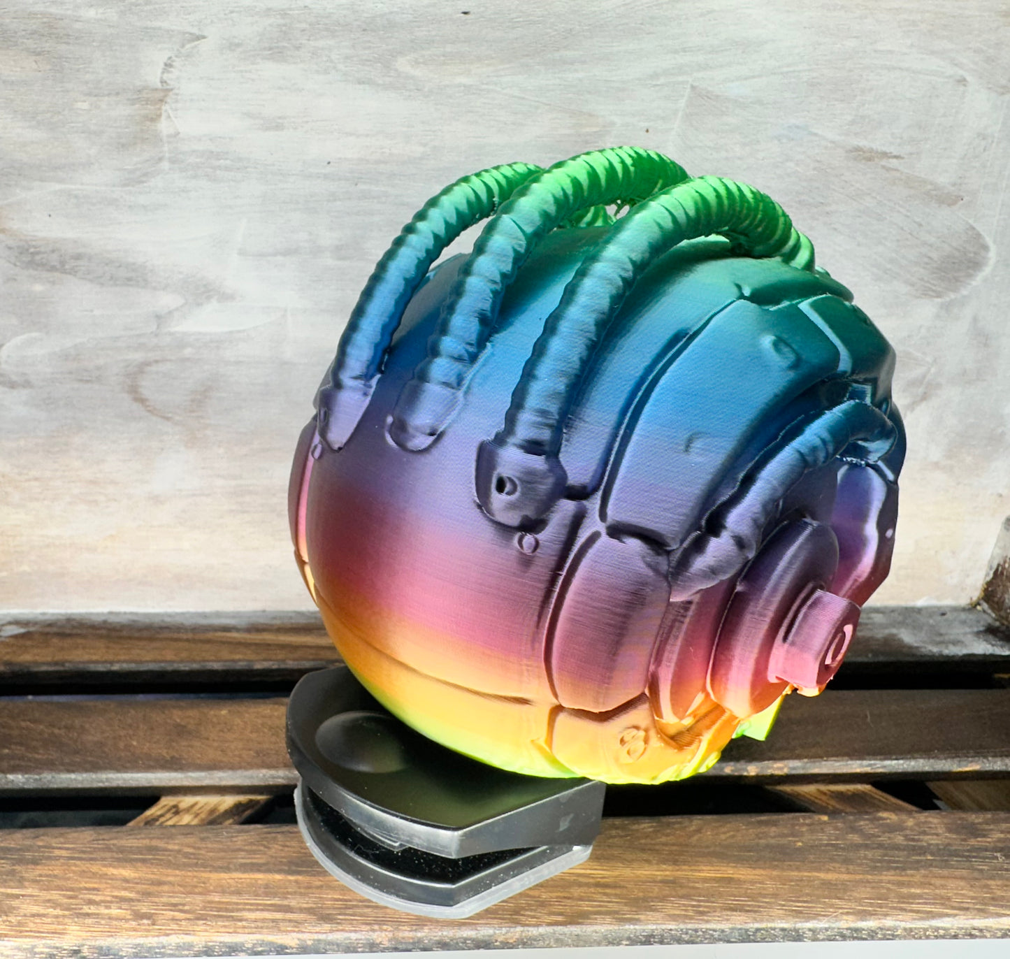 3D PRINTED MULTI COLOR CYBER SKULL
