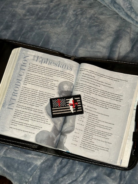 American & Cross Flag morale patch.