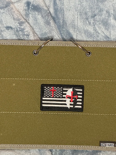 American & Cross Flag morale patch.