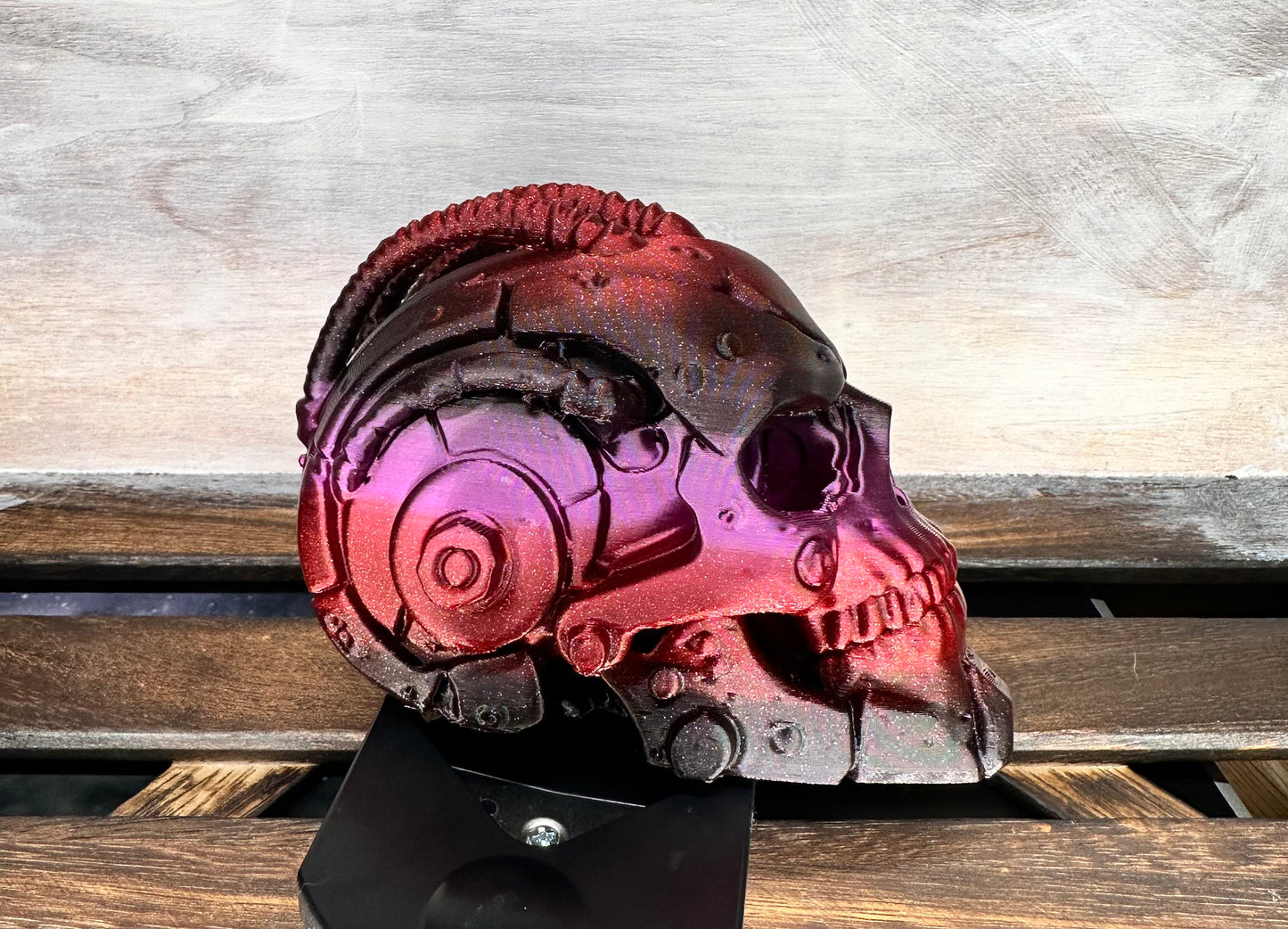 3D PRINTED MULTI COLOR CYBER SKULL