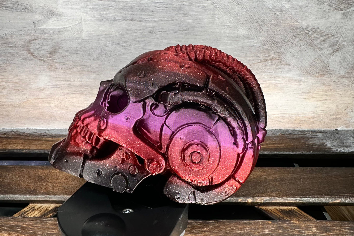 3D PRINTED MULTI COLOR CYBER SKULL