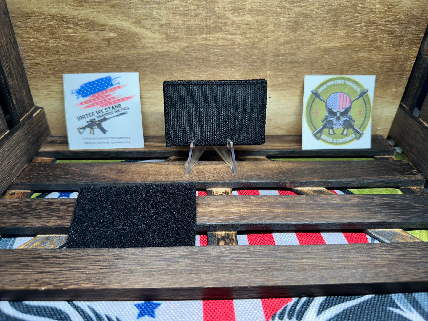 American & Cross Flag morale patch.
