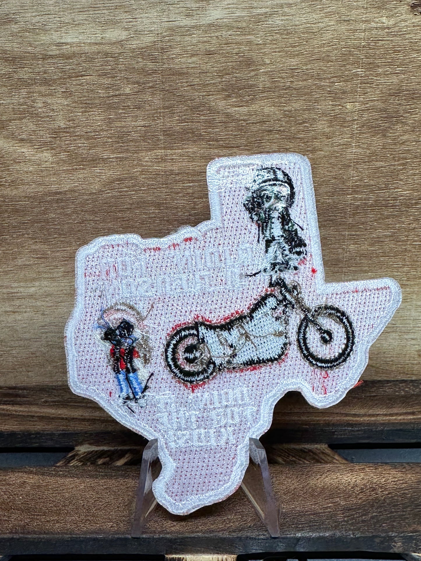 LIMITED EDITION "Doin' It For The Kids!" Texas Patch - Motorcycle Charity Ride, 4 Inch, Embroidered